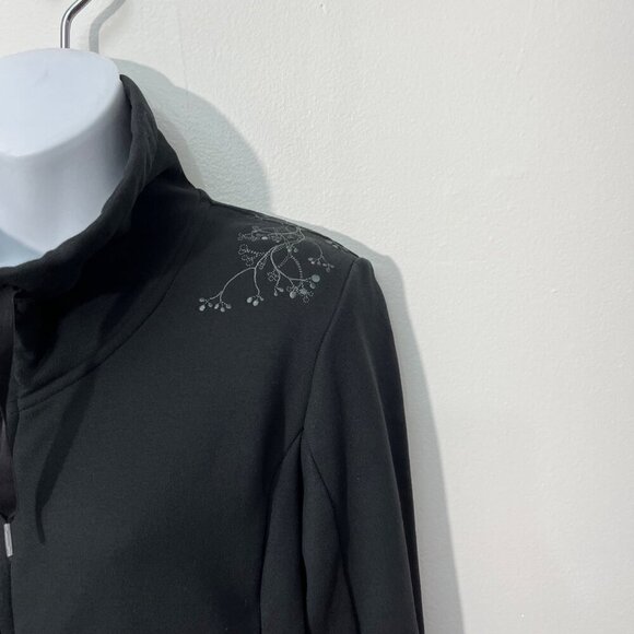 Outdoor Research Womens XL Black Full-Zip Jacket‎ With Floral Embroidery - Picture 2 of 8